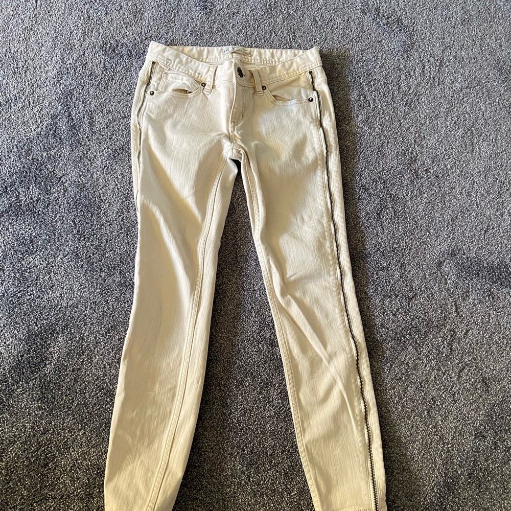Free People jeans with side zipper